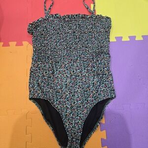 Tribal Sport Women's One Piece Swimsuit Size M Multicolor Leopard Animal Print